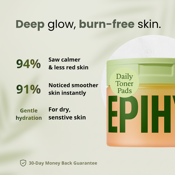 Glass Skin Toner Pads — Hydrate, Brighten & Calm Sensitive Skin