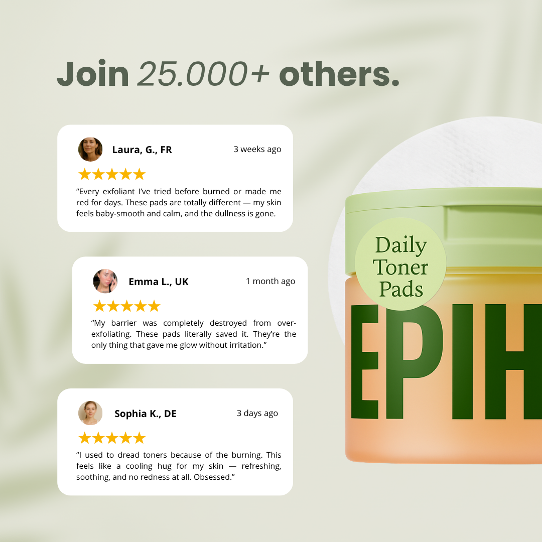 Glass Skin Toner Pads — Hydrate, Brighten & Calm Sensitive Skin