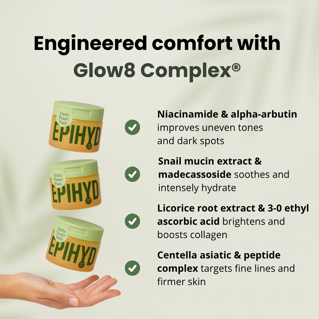 Glass Skin Toner Pads — Hydrate, Brighten & Calm Sensitive Skin
